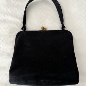 Koret Black Genuine Kid Suede Evening Bag - image 1